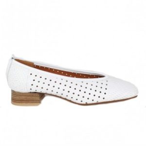 ZAPATO SALON CON PUNTA CUADRADA PIEL TRENZADA